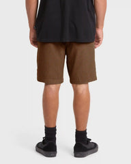 De La Cruz Cord 18" Amphibian Hybrid Shorts - Sepia