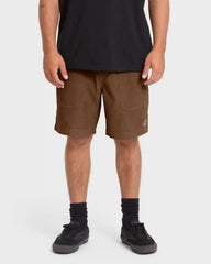 De La Cruz Cord 18" Amphibian Hybrid Shorts - Sepia