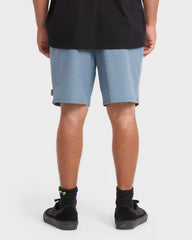 Crossfire Elastic Wave Washed 18" Amphibian Hybrid Shorts - China Blue