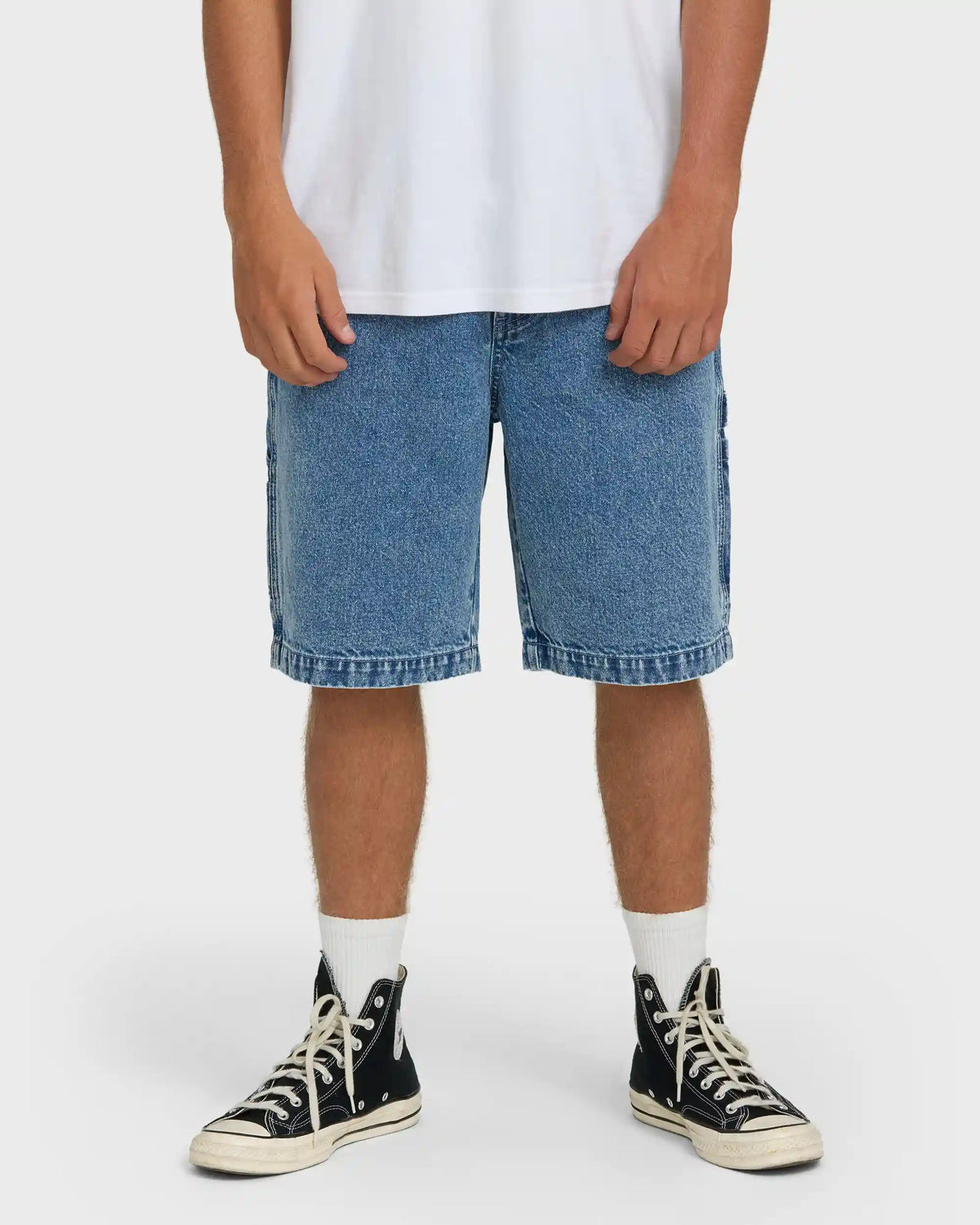 Bad Dog 22" Denim Shorts - Faded Denim