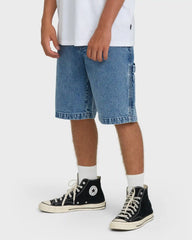 Bad Dog 22" Denim Shorts - Faded Denim