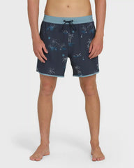 Seventy Three Layback 16" Trunks - True Navy