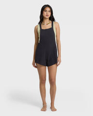 Beach Crush Romper - Black Sands