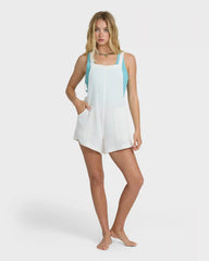 Beach Crush Romper - Salt Crystal