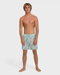 Good Times Layback 16" Trunks - Clearly Aqua