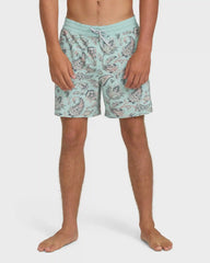 Good Times Layback 16" Trunks - Clearly Aqua