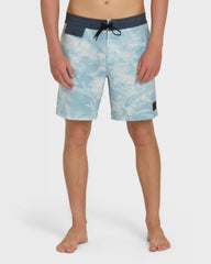 True North Garage Lo Tide 18" Boardshorts - Blue Fog
