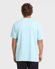 Essential Wave Washed Premium Short Sleeve Pocket Tee - Coastal Blue