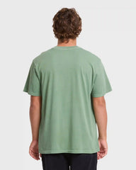 Essential Wave Washed Premium Short Sleeve Pocket Tee - Hedge Green