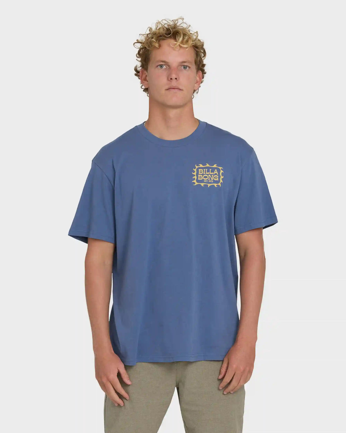 Ripple Premium Short Sleeve Cotton Graphic T-Shirt - Blue Horizon