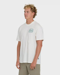 Ripple Premium Short Sleeve Cotton Graphic T-Shirt - Off White