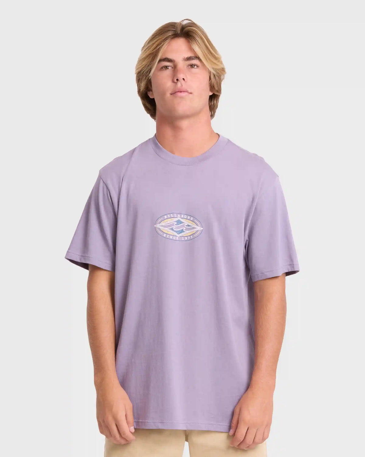 Rotor Diamond Premium Short Sleeve Knit Graphic T-Shirt - Purple Ash