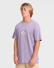 Rotor Diamond Premium Short Sleeve Knit Graphic T-Shirt - Purple Ash