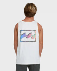 Crayon Wave Premium Tank Top - Off White