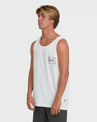 Crayon Wave Premium Tank Top - Off White