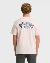 Dim Arch Premium Short Sleeve Knit T-Shirt - Light Pink