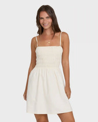 Suns Out Mini Dress - White Cap