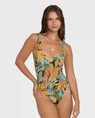 Des Tropiques One-piece Swimsuit - Black Multi
