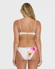 Sunny Shore Jaclyn Crop  Bralette Bikini Top - Salt Crystal