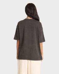 Tropical Filmore Short Sleeve Knit Graphic T-Shirt - Off Black