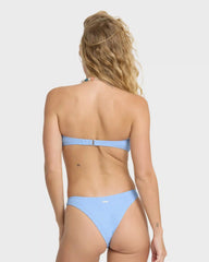 Rising Tide Drew Bandeau Bikini Top - Blue Bell