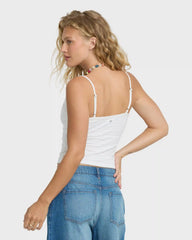 Rip Tide Daisy Tank Top - Salt Crystal