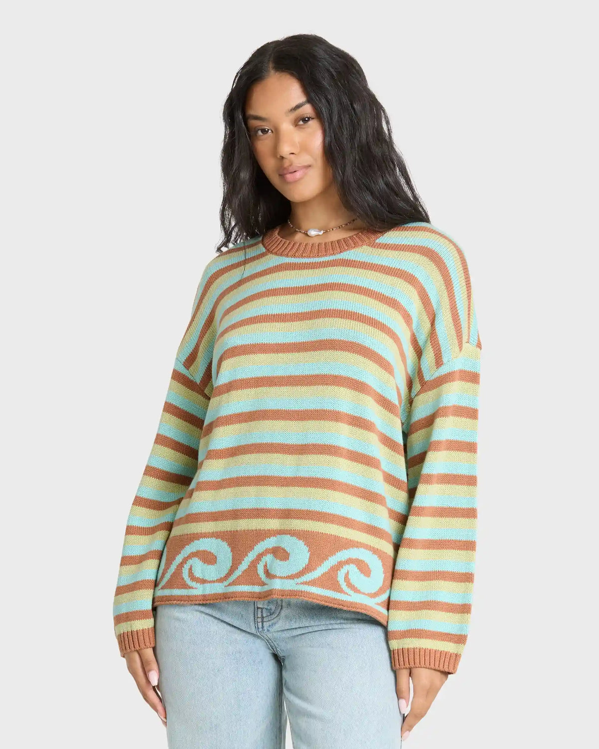 Bayside Crewneck Sweater - Sugar Almond