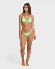 Simply Sweet Eyelet Low Tide Hike Medium Bikini Bottoms - Green Glow