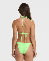 Simply Sweet Eyelet Low Tide Hike Medium Bikini Bottoms - Green Glow