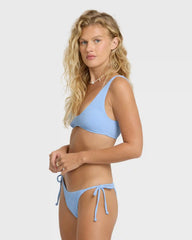 Rising Tide Tie-Side Medium Bikini Bottoms - Blue Bell