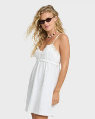 Jia Knit Mini Dress - Salt Crystal