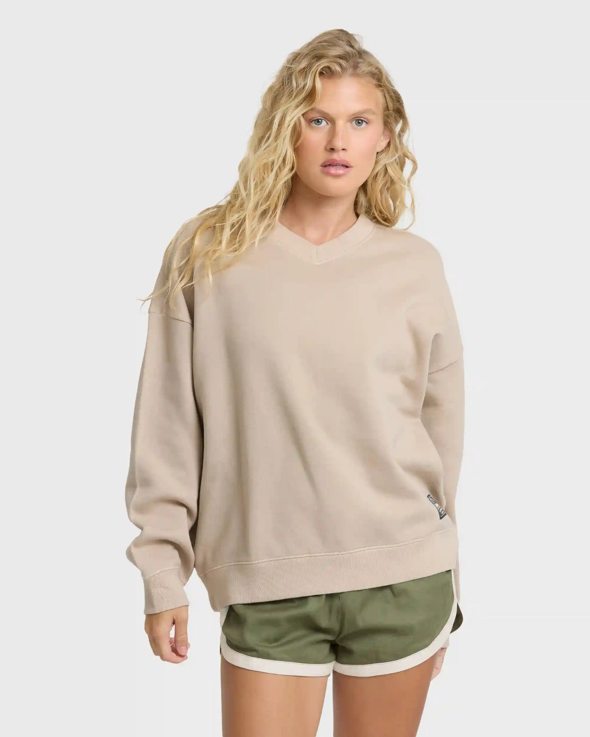That Life V-Neck Sweatshirt - Cobblestone