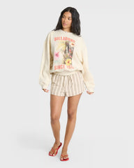 Summer Kendal Crewneck Sweatshirt - White Cap