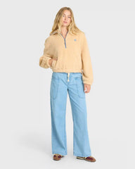 Barra Sherpa Half-Zip Sweatshirt - Buttercream