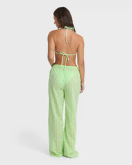 Sun Lit Cover Up Pants - Green Glow