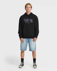 Tribal Pullover Hoodie - Black