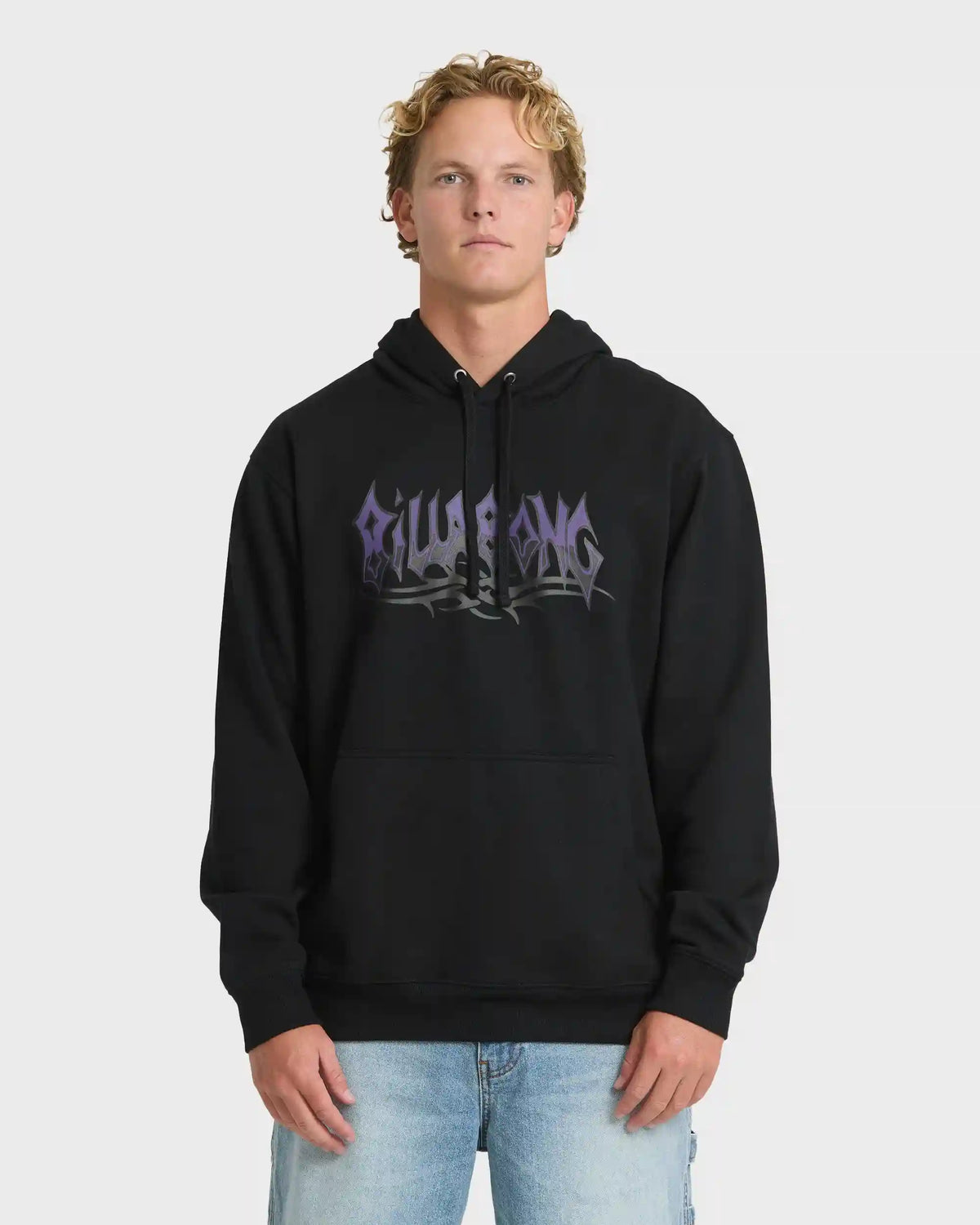 Tribal Pullover Hoodie - Black