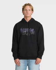 Tribal Pullover Hoodie - Black