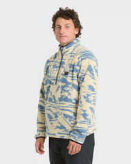 A/Div Boundary Mock Neck Half-Zip Sweatshirt - Sand Khaki
