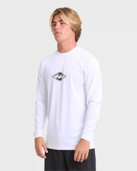 All Day Wave Long Sleeve Surf Tee - White