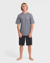 Crossboards Short Sleeve Surf Tee - Light Gray Heather
