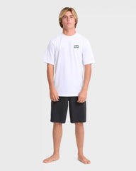 Rift Short Sleeve Surf Tee - White