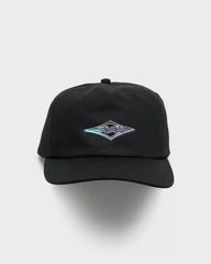 Crayon Wave Snapback Hat - Black