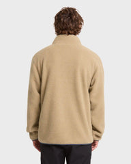 Alpine Mock Neck Full-Zip Fleece - Pale Khaki