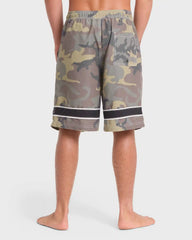 Throw On 2.0 Layback 21" Swim Trunks - Olive Camouflage