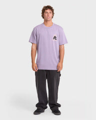 Tear Premium Short Sleeve Knit T-Shirt - Purple Ash