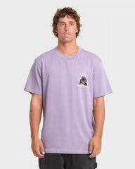 Tear Premium Short Sleeve Knit T-Shirt - Purple Ash