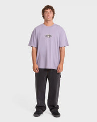 Biscus OG Short Sleeve Cotton T-Shirt - Purple Ash