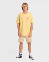 Rotation Premium Short Sleeve Knit Graphic T-Shirt - Raffia