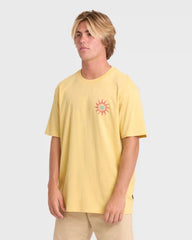 Rotation Premium Short Sleeve Knit Graphic T-Shirt - Raffia